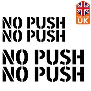 No Push Vinyl Graphic